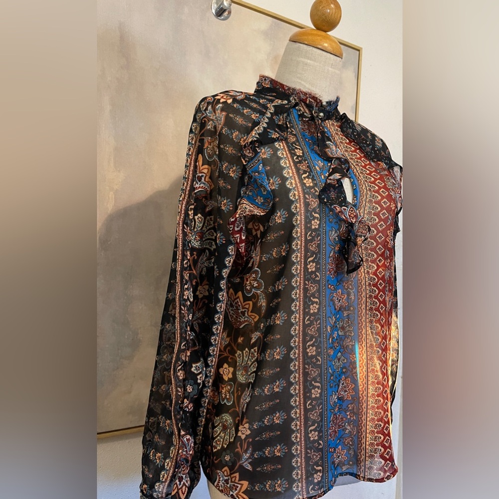 💫 Zara Boho Print Blouse 💫 - Picture 6 of 11